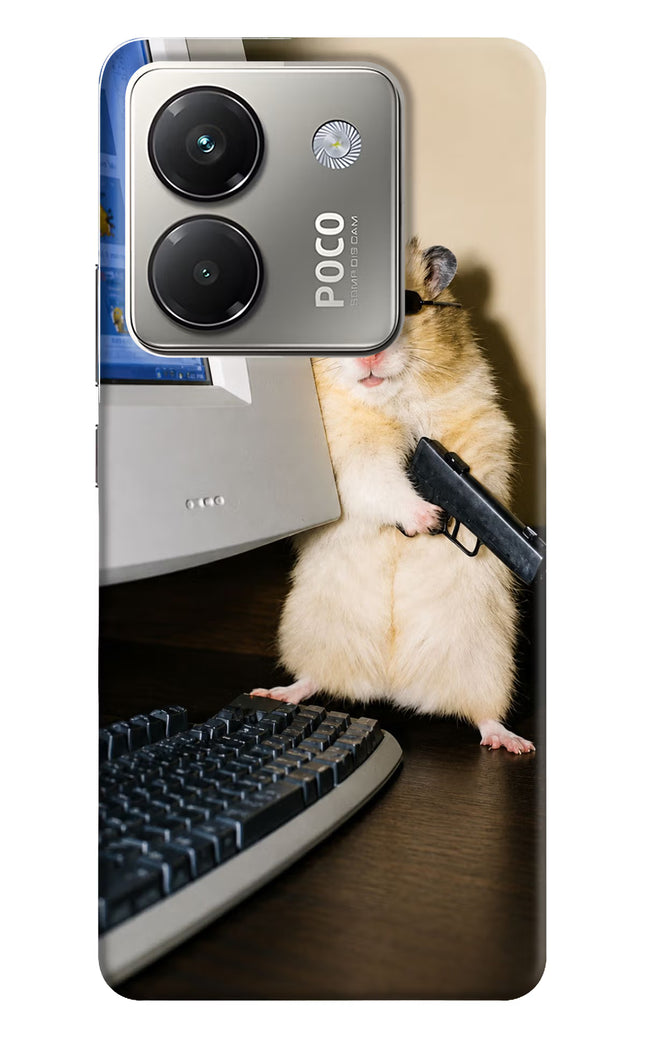 Hacker Hamster Poco M7 Pro 5G Hard Case Back Cover by Casekaro