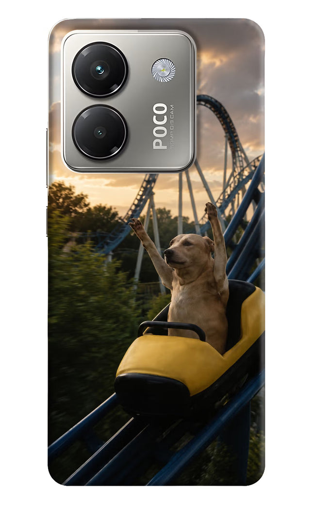 Rollercoaster Dog Poco M7 Pro 5G Hard Case Back Cover by Casekaro