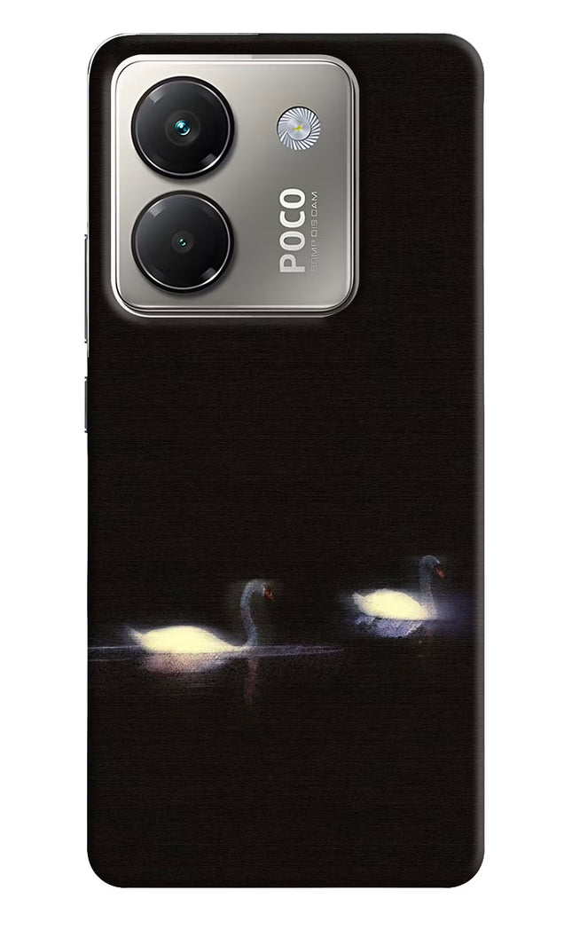 Silent Swans Poco M7 Pro 5G Hard Case Back Cover by Casekaro