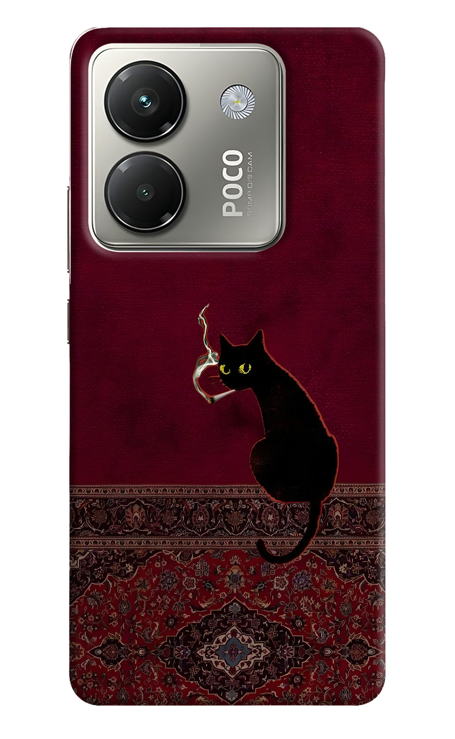 Midnight Cat Poco M7 Pro 5G Back Cover, Hard case