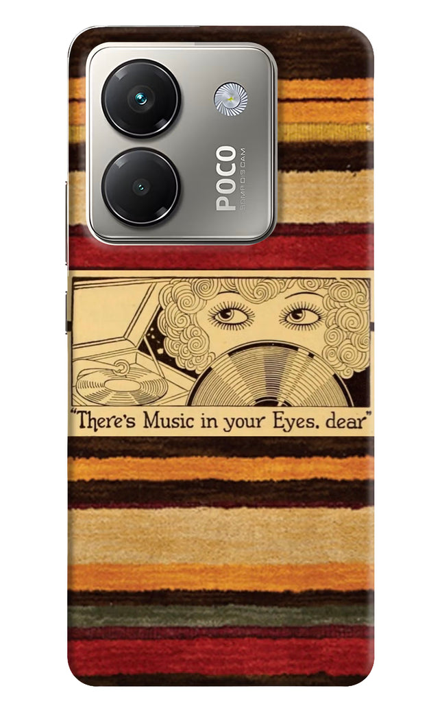 Vinyl Stripes Poco M7 Pro 5G Hard Case Back Cover by Casekaro