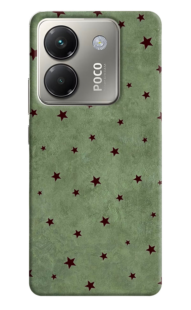 Green Stars Poco M7 Pro 5G Hard Case Back Cover by Casekaro