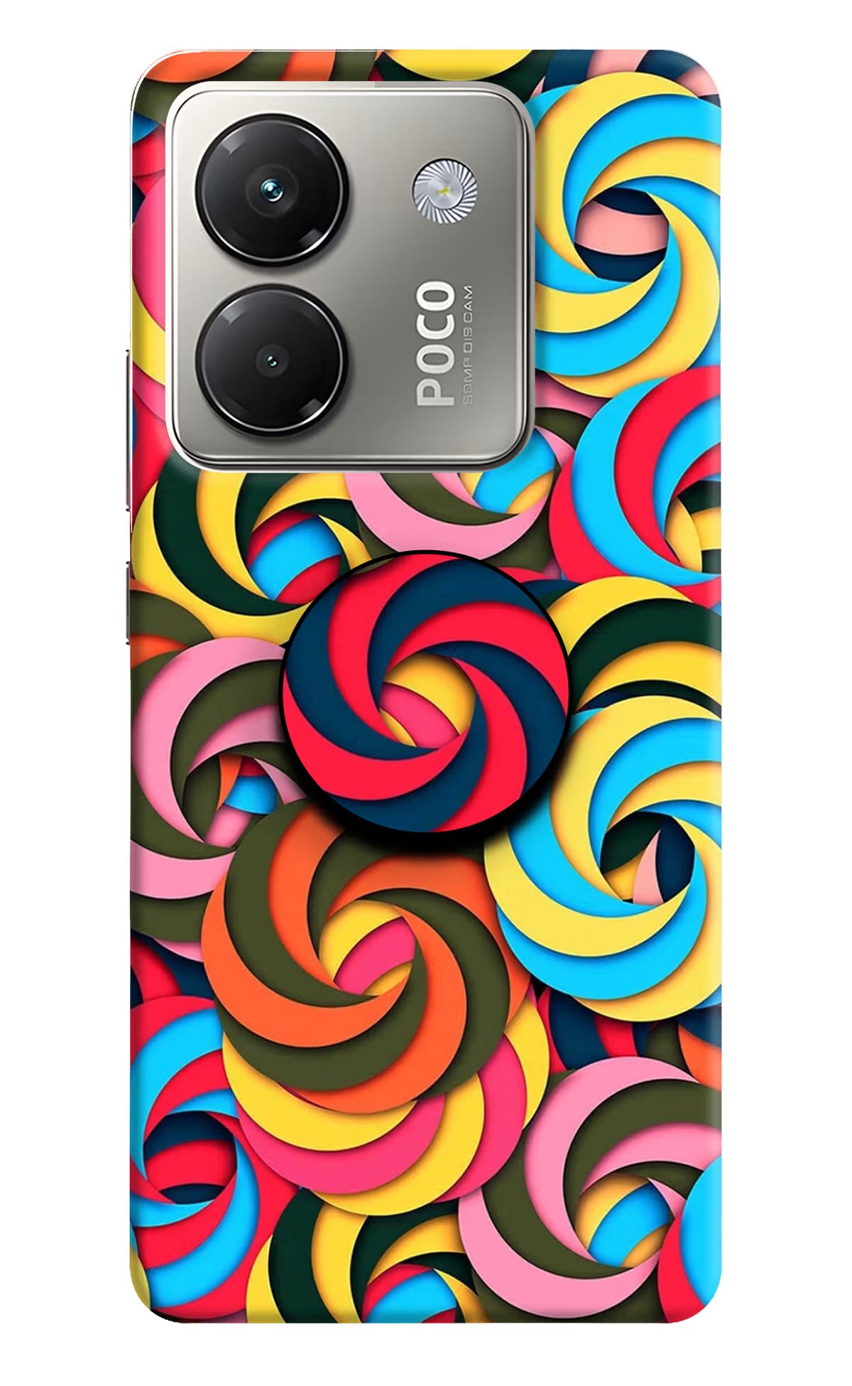 Spiral Pattern Poco M7 Pro 5G Pop Case