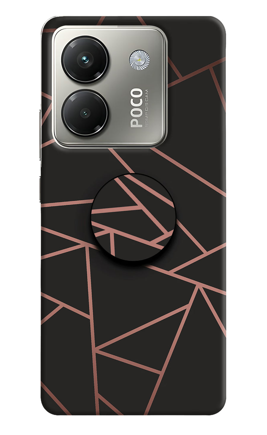 Geometric Pattern Poco M7 Pro 5G Pop Case, Hard case