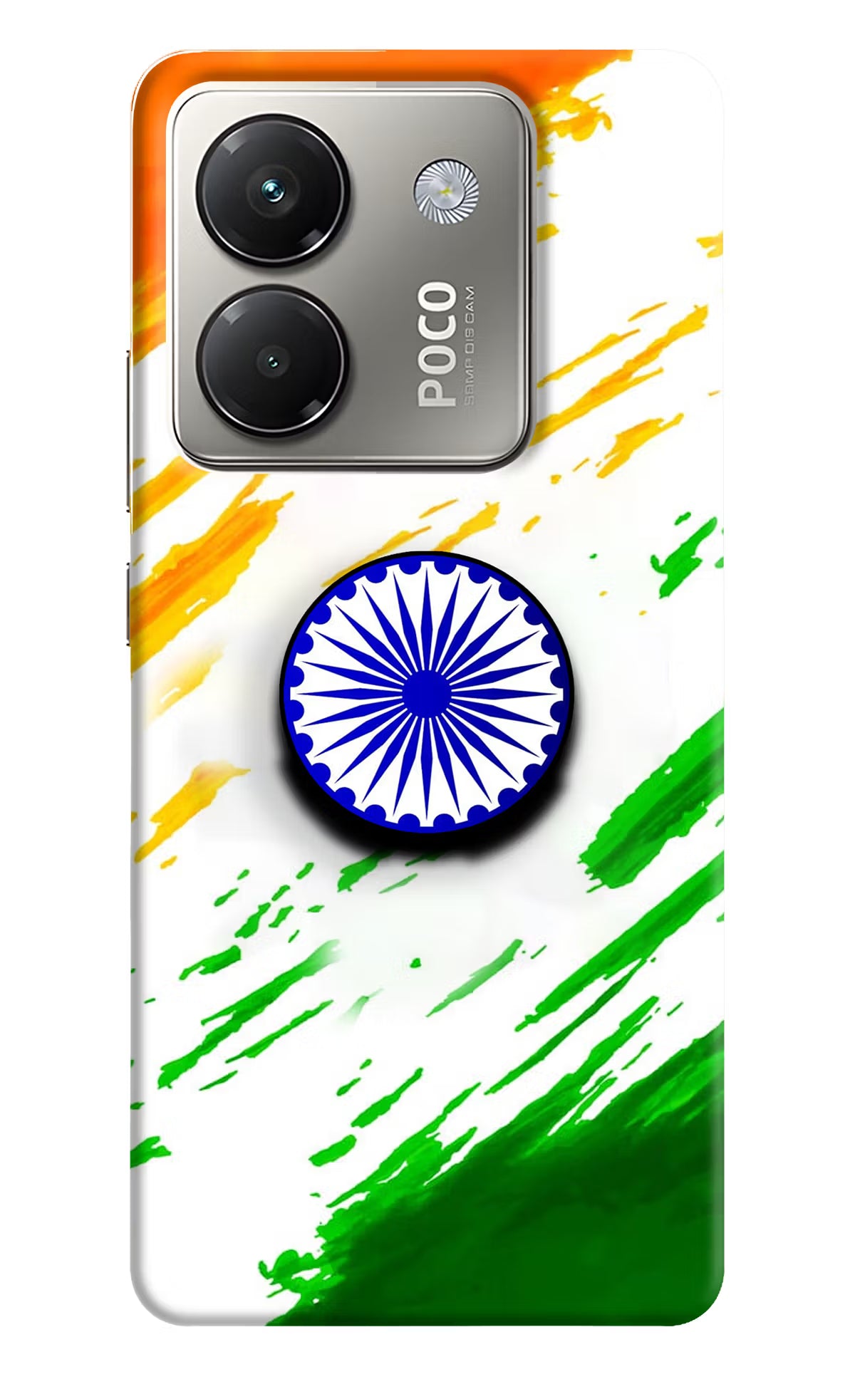 Indian Flag Ashoka Chakra Poco M7 Pro 5G Pop Case