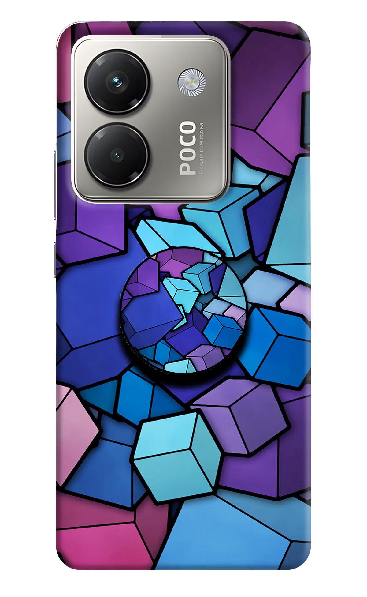 Buy Cubic Abstract Poco M7 Pro 5G Pop Case at just Rs.169 – Casekaro