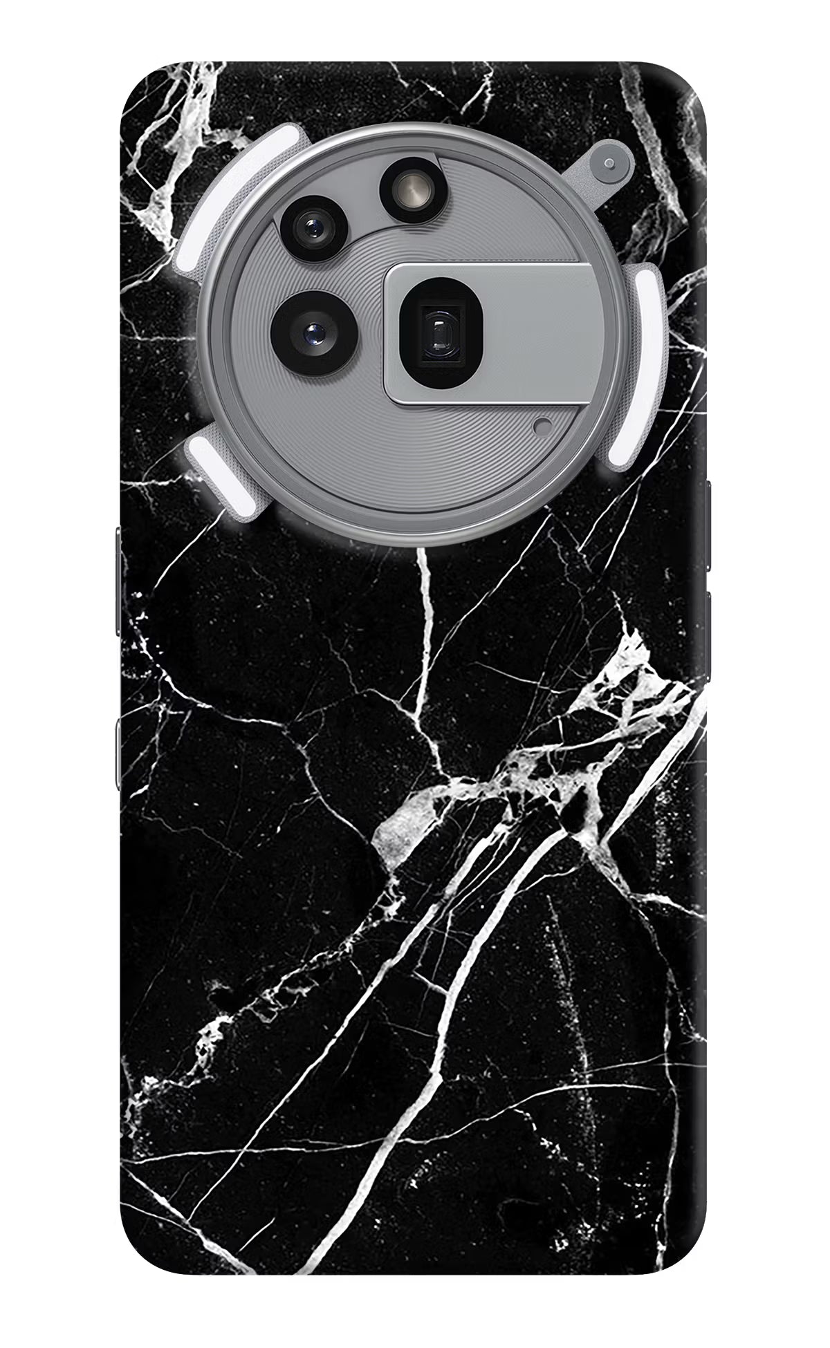 Black Marble Pattern Nothing Phone 3a Pro Hard Case Back Cover by Casekaro