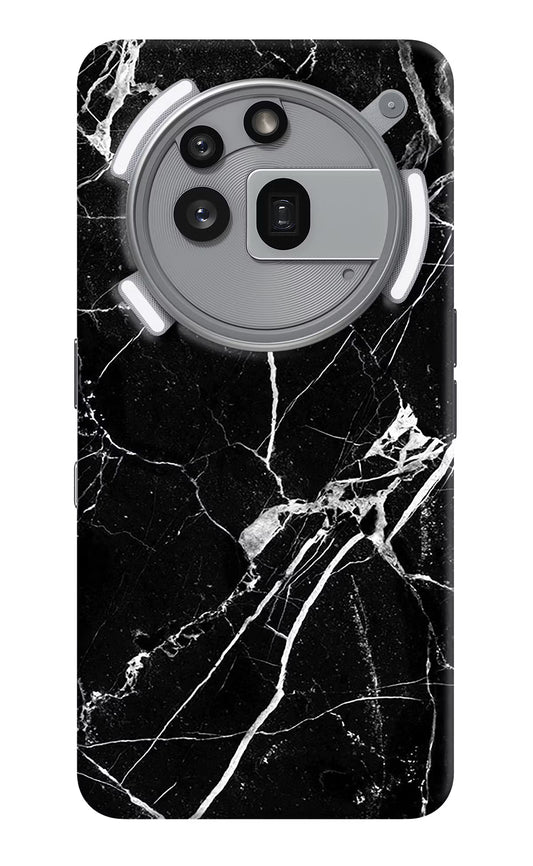 Black Marble Pattern Nothing Phone 3a Pro Hard Case Back Cover by Casekaro