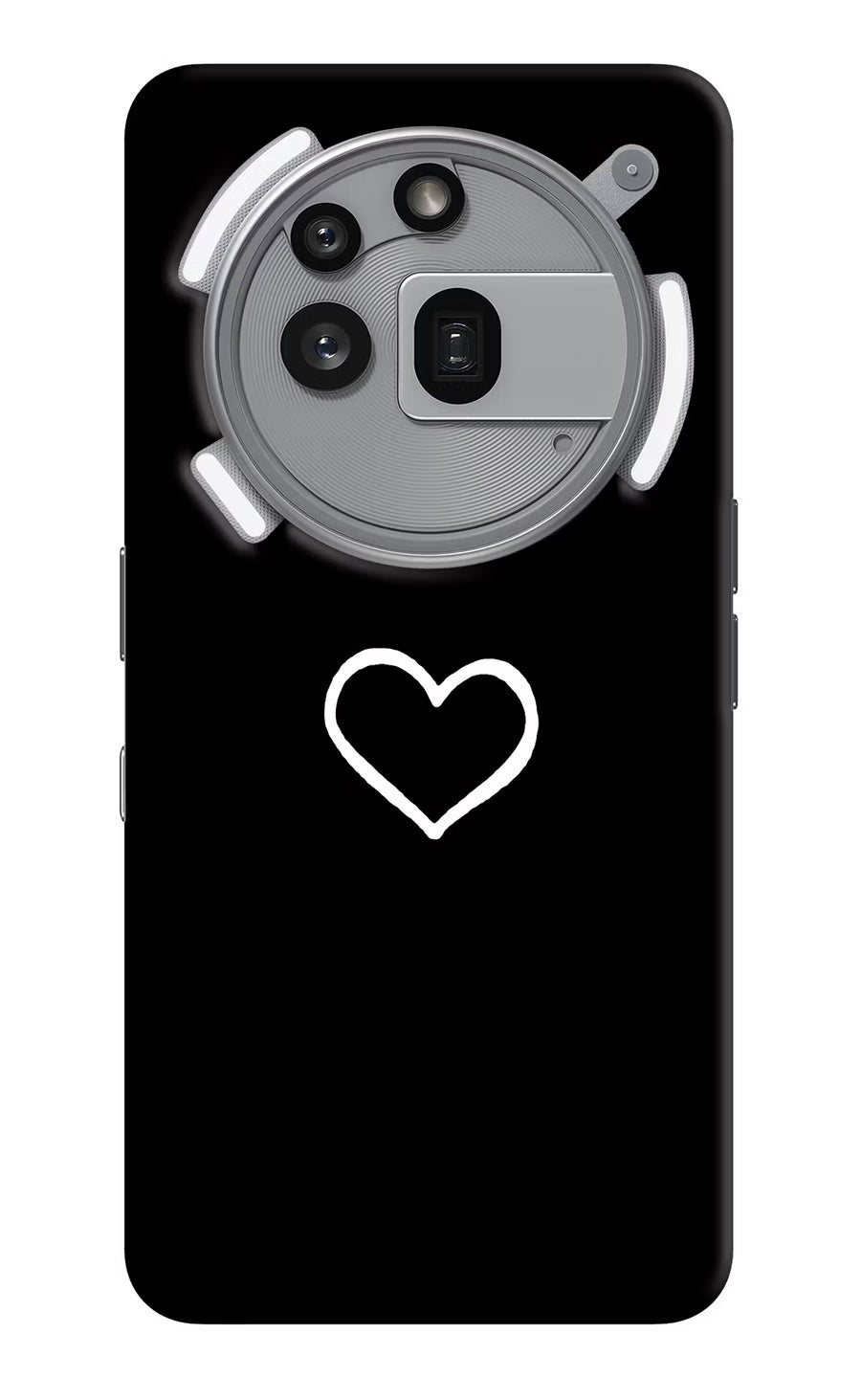 Heart Nothing Phone 3a Pro Back Cover, Hard case