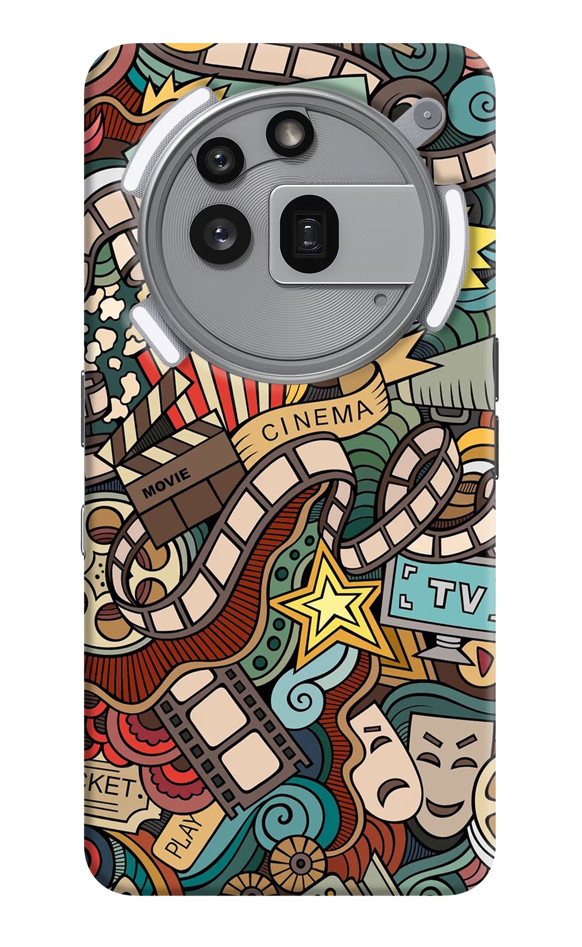 Cinema Abstract Nothing Phone 3a Pro Hard Case Back Cover by Casekaro