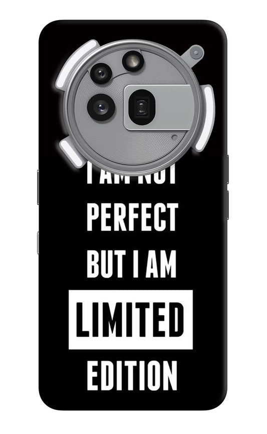 I Am Not Perfect But I Am Limited Edition Nothing Phone 3a Pro Hard Case Back Cover by Casekaro