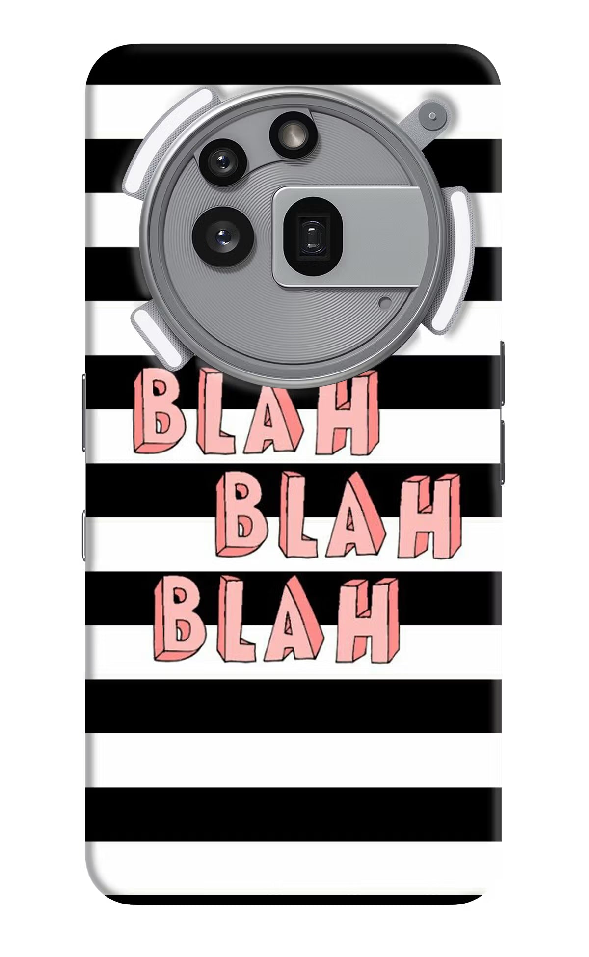 Blah Blah Blah Nothing Phone 3a Pro Hard Case Back Cover by Casekaro