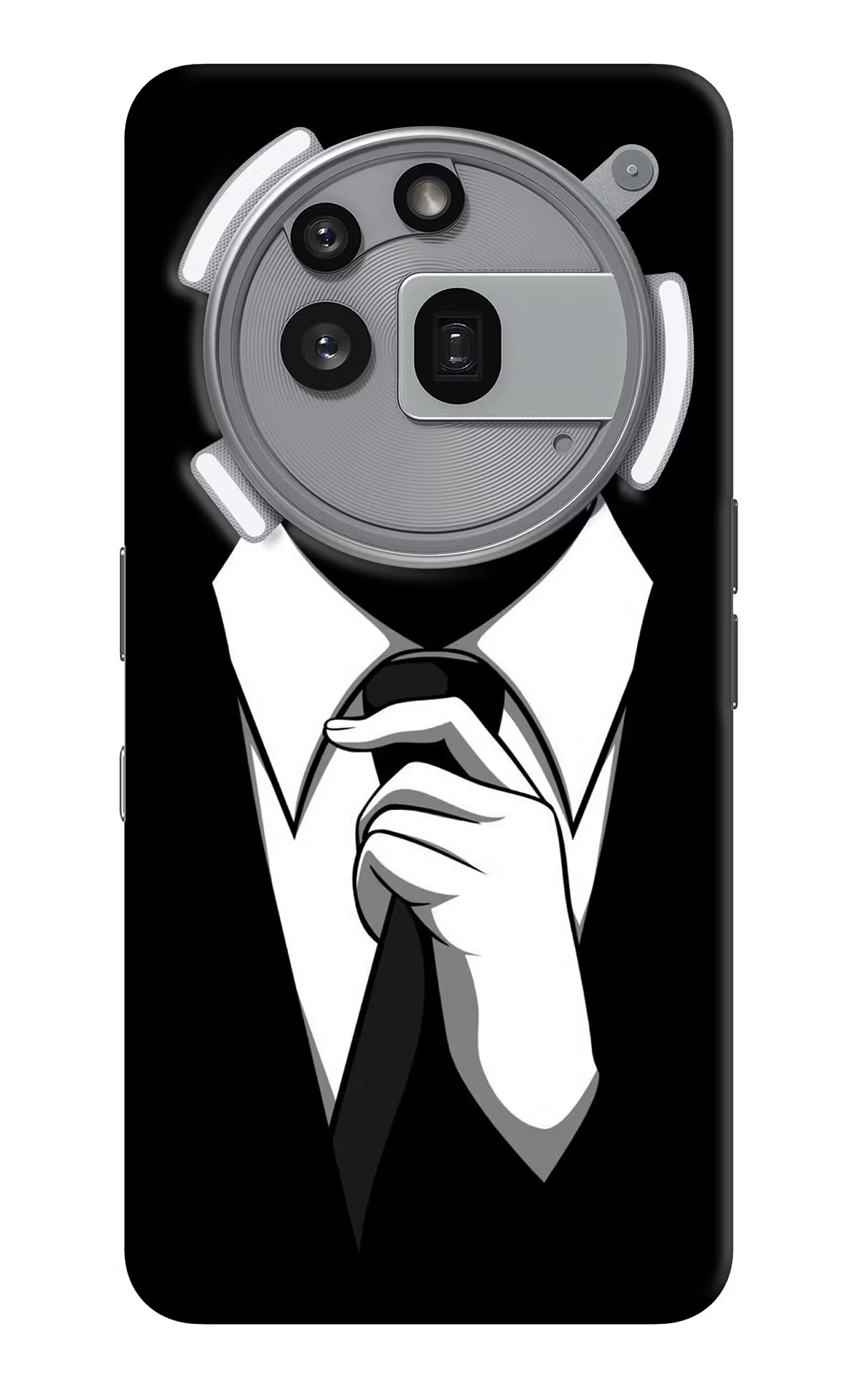 Black Tie Nothing Phone 3a Pro Hard Case Back Cover by Casekaro