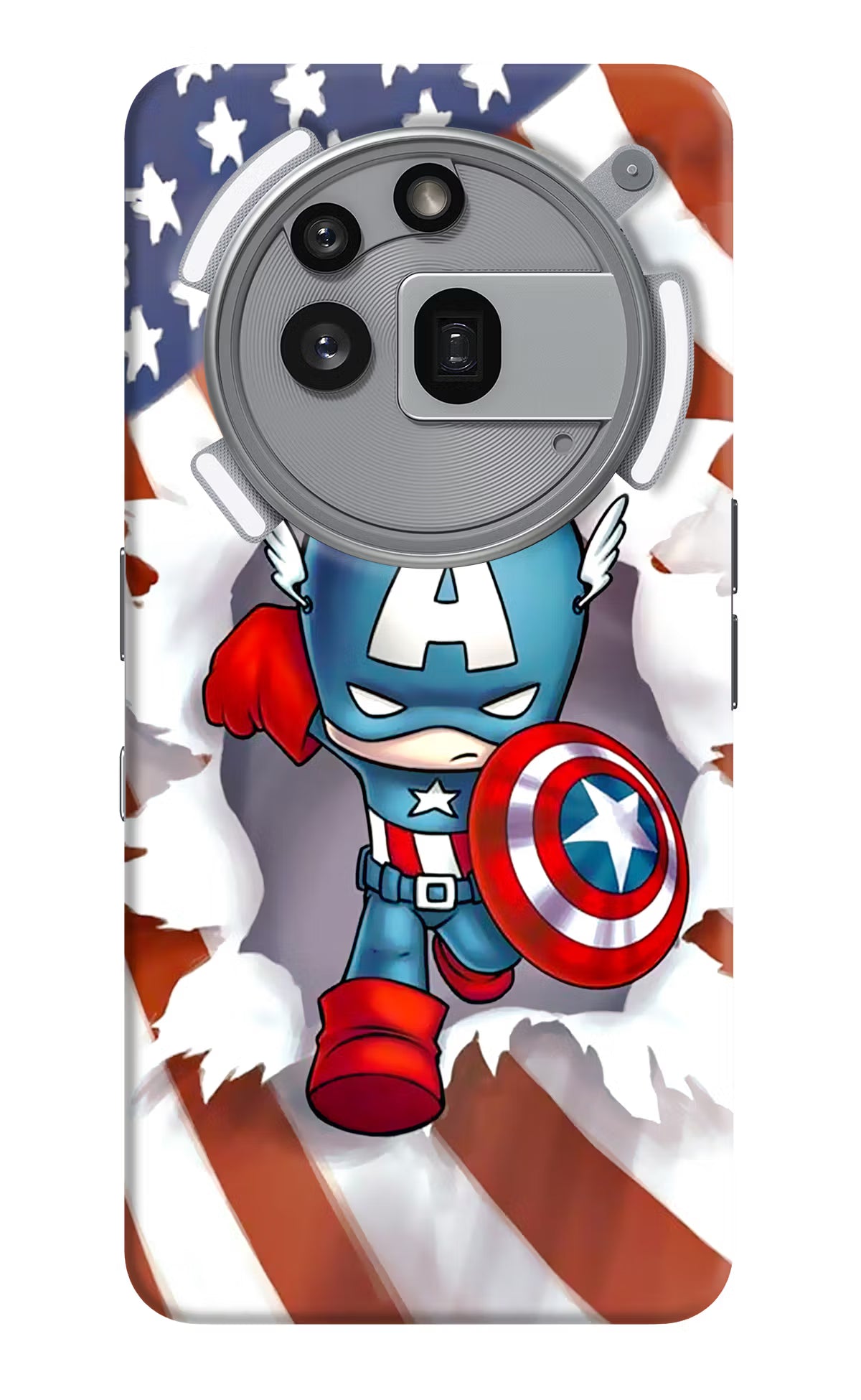 Captain America Nothing Phone 3a Pro Hard Case Back Cover by Casekaro