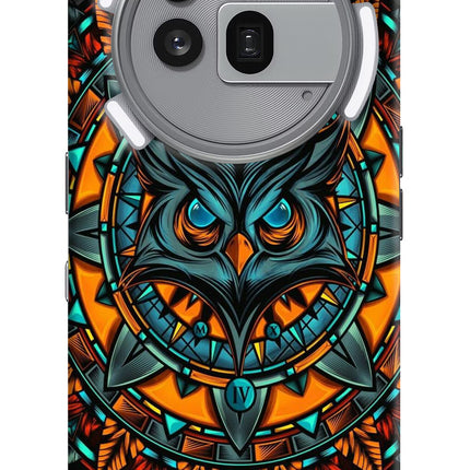 Angry Owl Art Nothing Phone 3a Pro Hard Case Back Cover by Casekaro