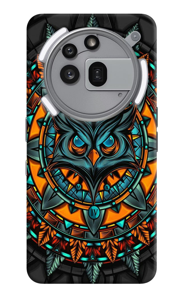 Angry Owl Art Nothing Phone 3a Pro Hard Case Back Cover by Casekaro