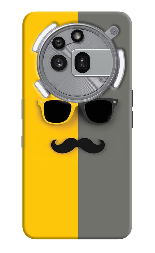 Sunglasses with Mustache Nothing Phone 3a Pro Hard Case Back Cover by Casekaro