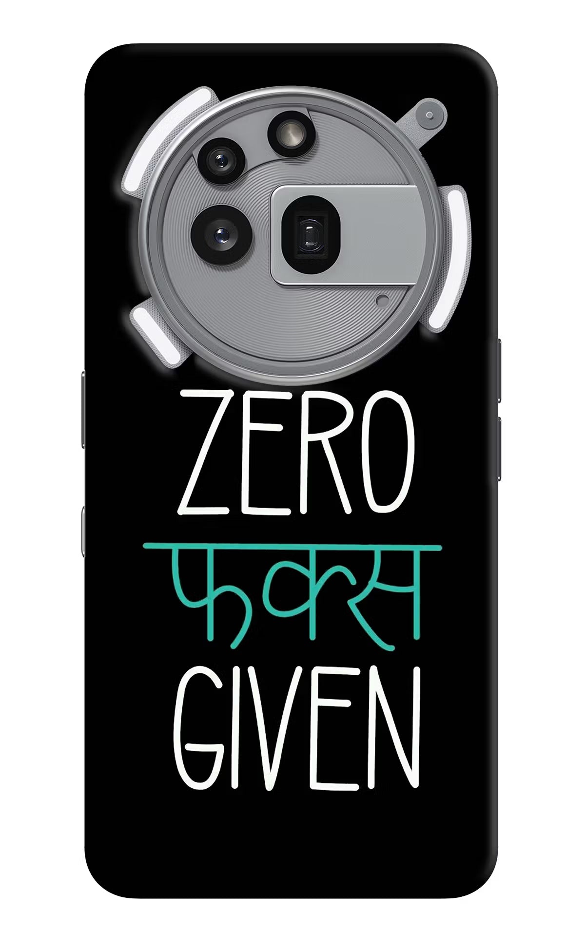 Zero Fucks Given Nothing Phone 3a Pro Hard Case Back Cover by Casekaro