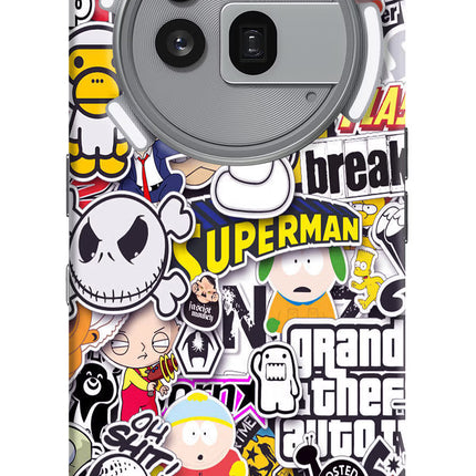 Sticker Bomb Nothing Phone 3a Pro Hard Case Back Cover by Casekaro