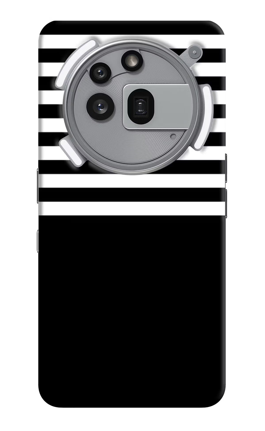 Black and White Print Nothing Phone 3a Pro Back Cover, Hard case