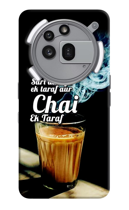 Chai Ek Taraf Quote Nothing Phone 3a Pro Hard Case Back Cover by Casekaro