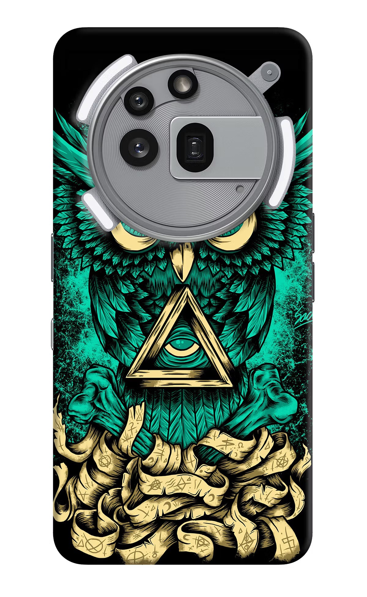 Green Owl Nothing Phone 3a Pro Hard Case Back Cover by Casekaro