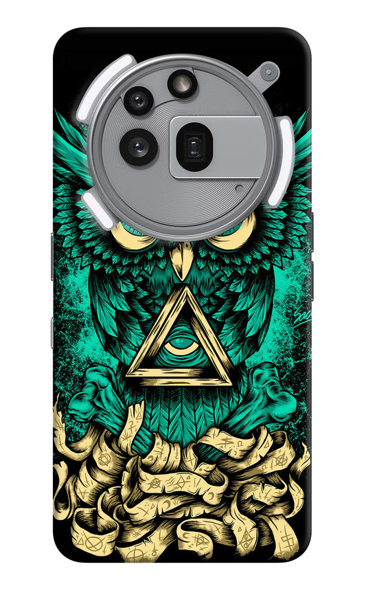Green Owl Nothing Phone 3a Pro Hard Case Back Cover by Casekaro