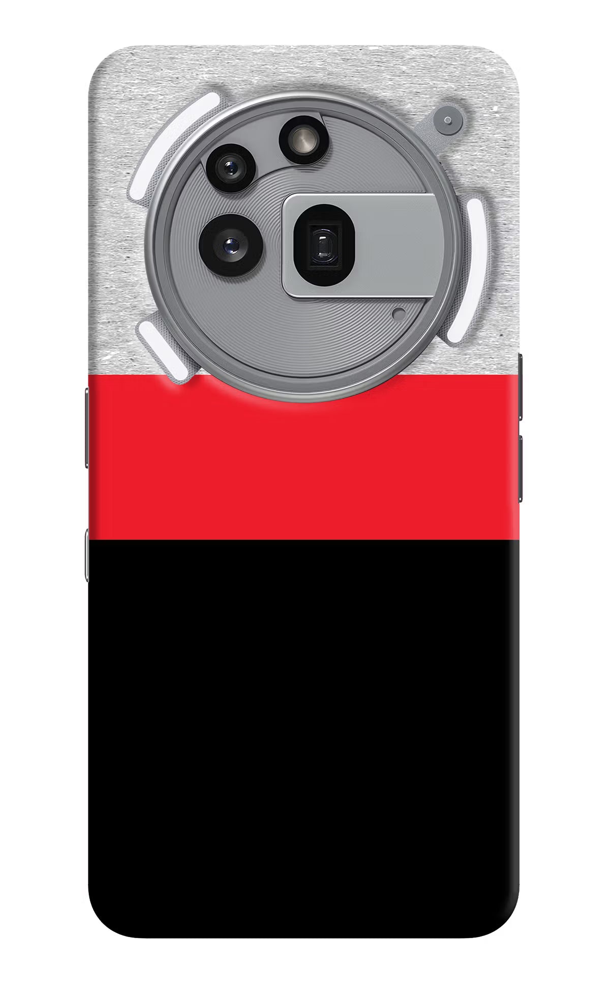 Tri Color Pattern Nothing Phone 3a Pro Hard Case Back Cover by Casekaro