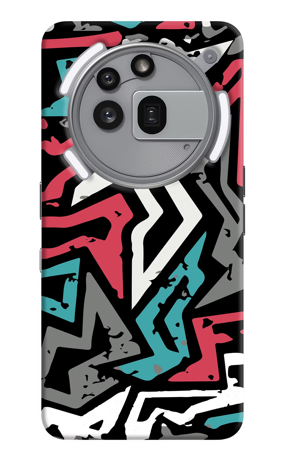 Geometric Graffiti Nothing Phone 3a Pro Hard Case Back Cover by Casekaro