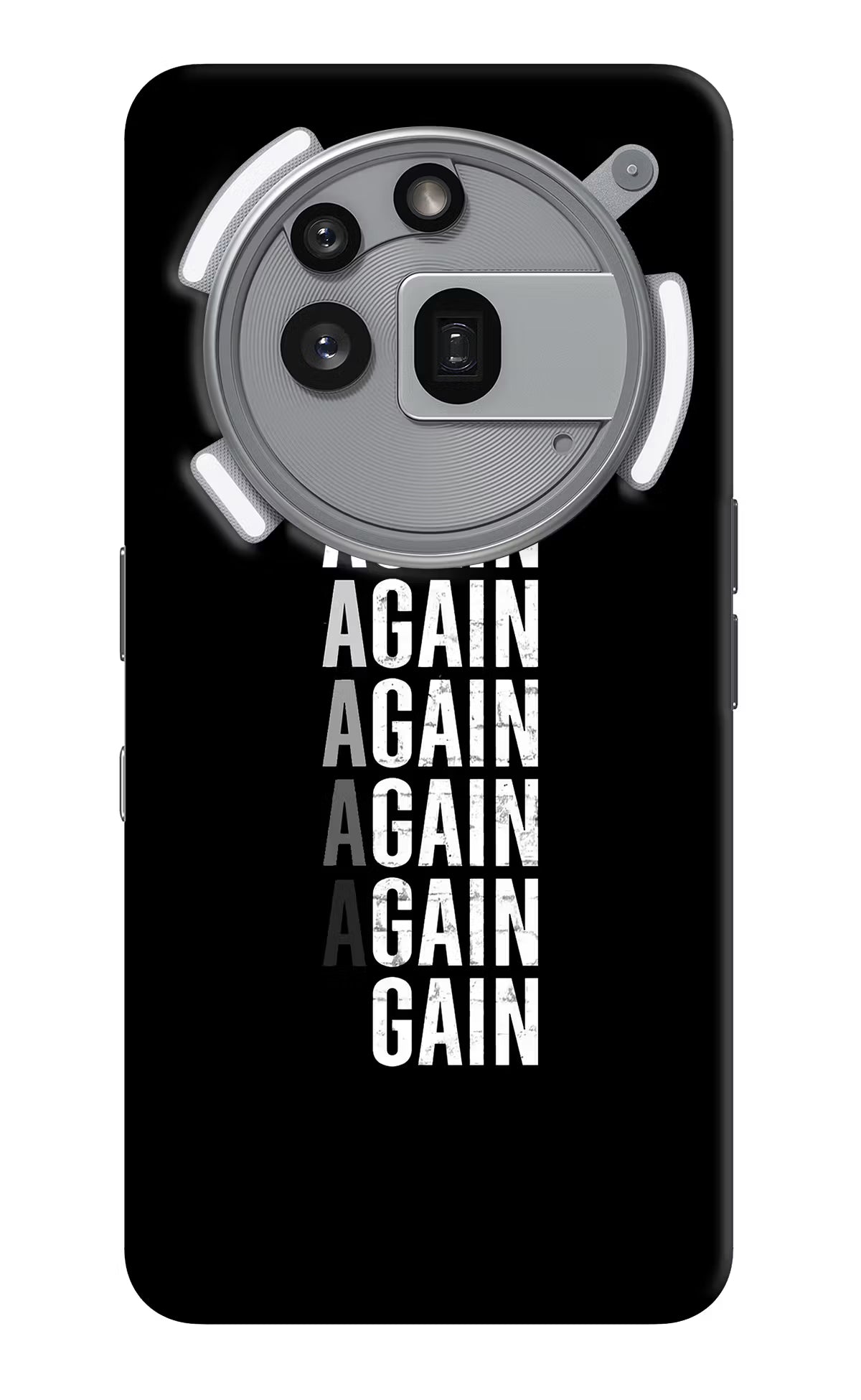 Again Again Gain Nothing Phone 3a Pro Hard Case Back Cover by Casekaro