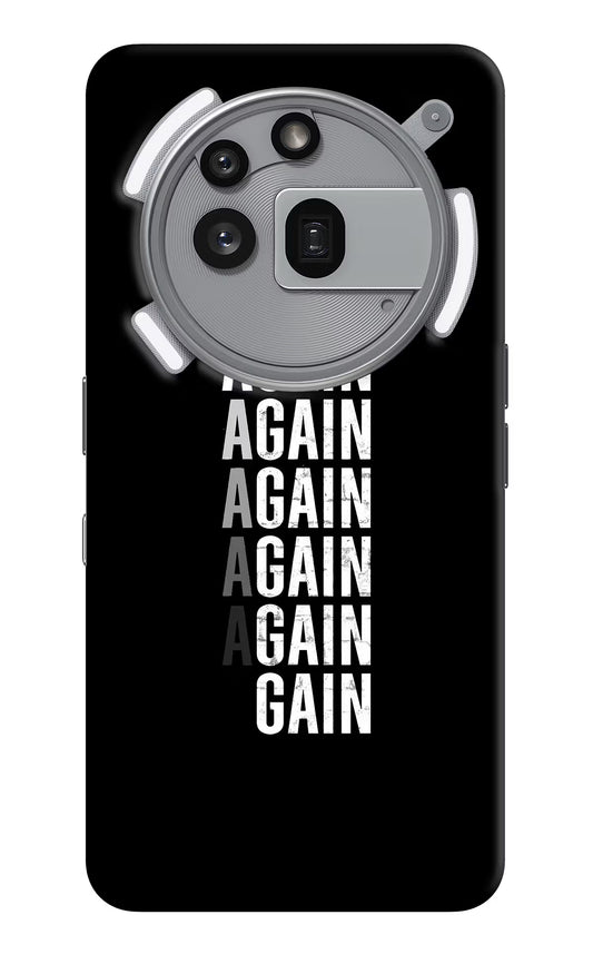 Again Again Gain Nothing Phone 3a Pro Hard Case Back Cover by Casekaro