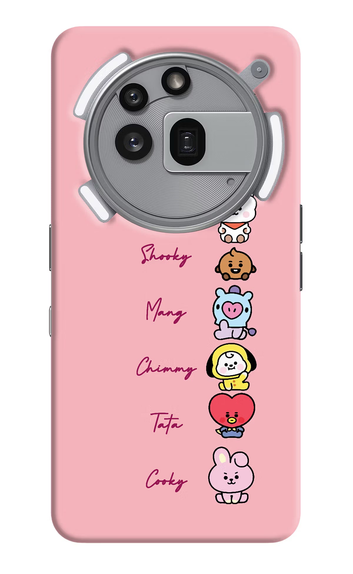 BTS names Nothing Phone 3a Pro Hard Case Back Cover by Casekaro