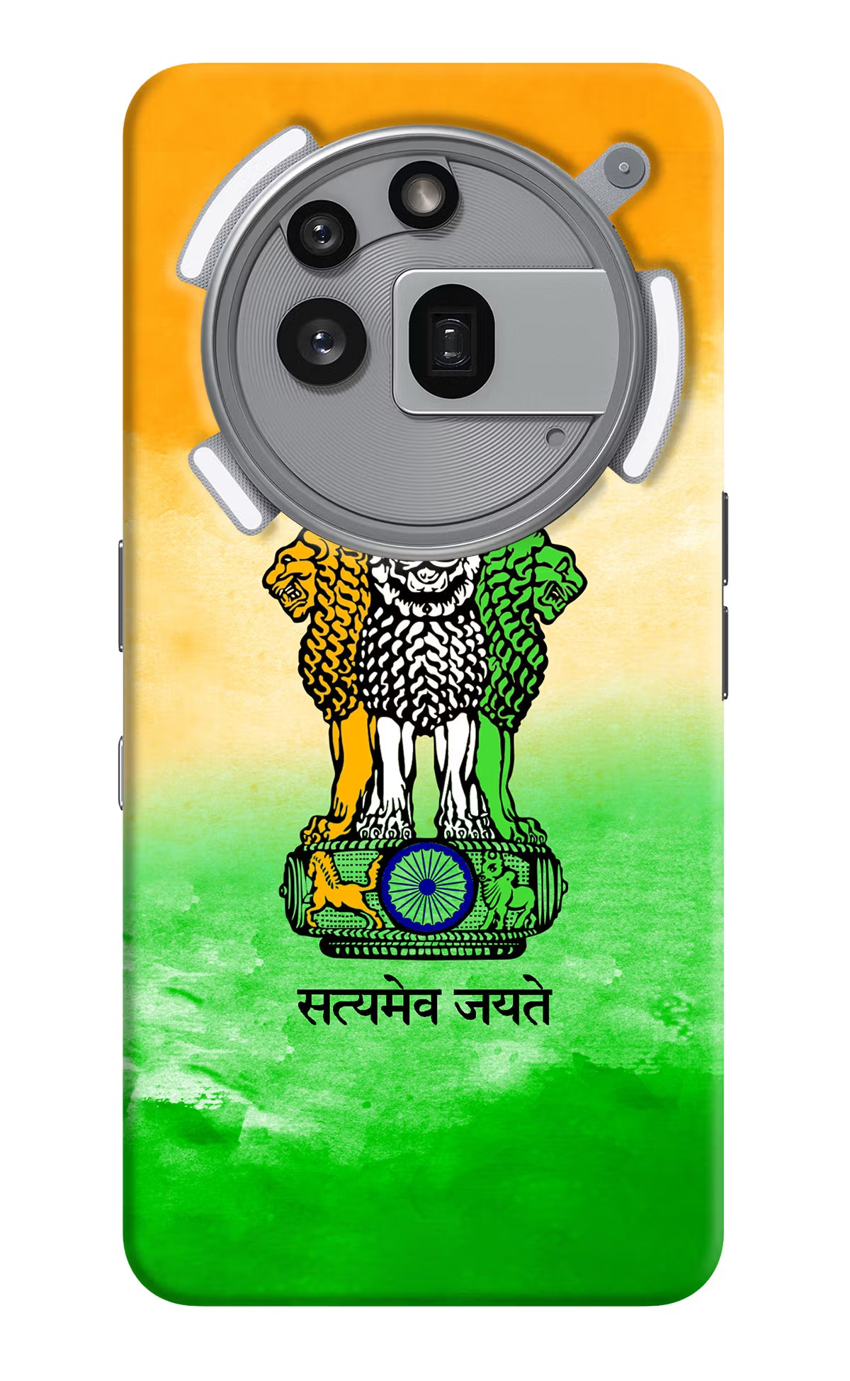 Satyamev Jayate Flag Nothing Phone 3a Pro Hard Case Back Cover by Casekaro