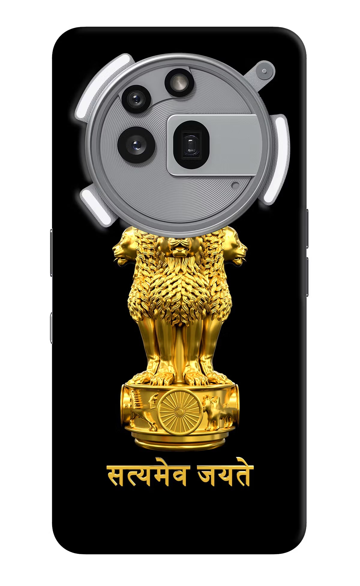 Satyamev Jayate Golden Nothing Phone 3a Pro Hard Case Back Cover by Casekaro