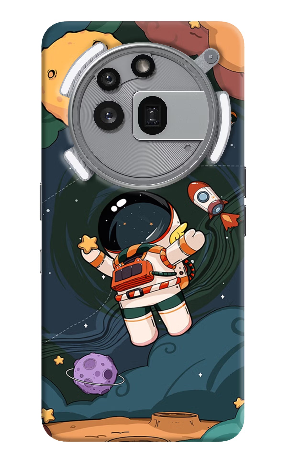 Save Big: Get the Cartoon Astronaut Nothing Phone 3a Pro Back Cover Save Big: Get the Cartoon Astronaut Nothing Phone 3a Pro Back Cover