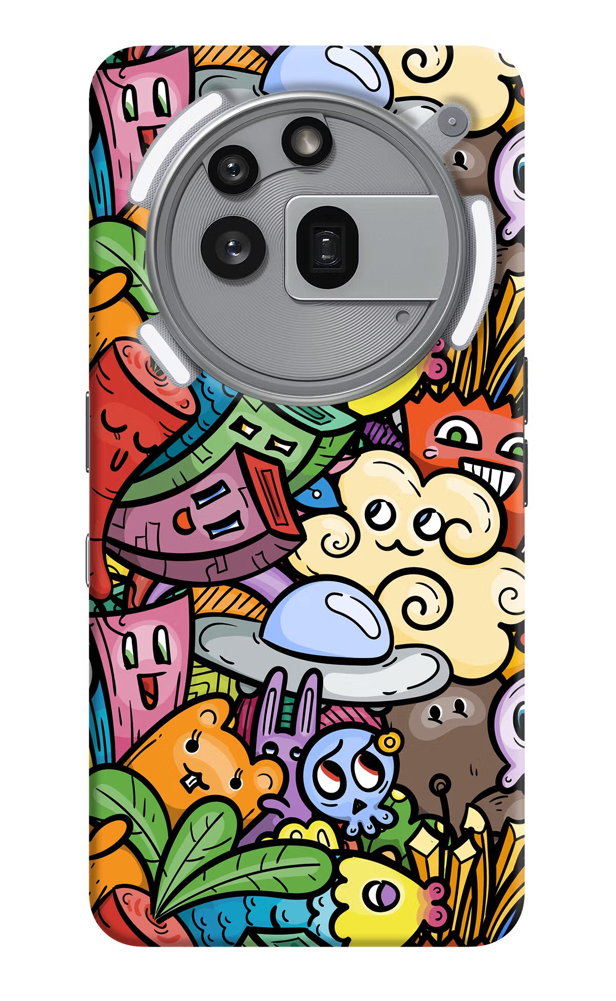 Veggie Doodle Nothing Phone 3a Pro Hard Case Back Cover by Casekaro