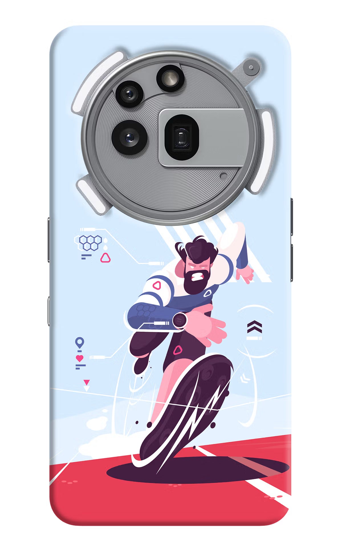 Run Pro Nothing Phone 3a Pro Hard Case Back Cover by Casekaro