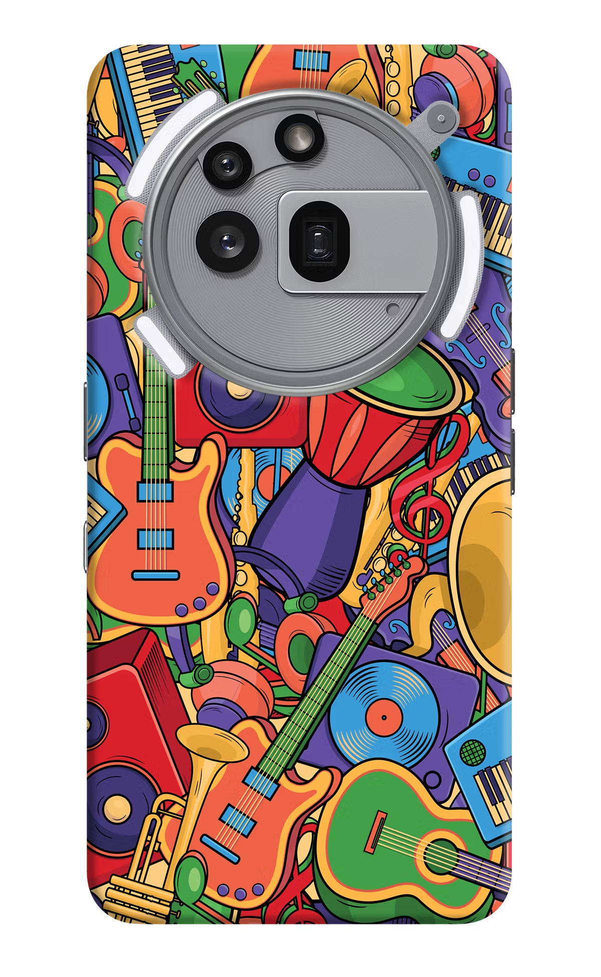 Music Instrument Doodle Nothing Phone 3a Pro Hard Case Back Cover by Casekaro