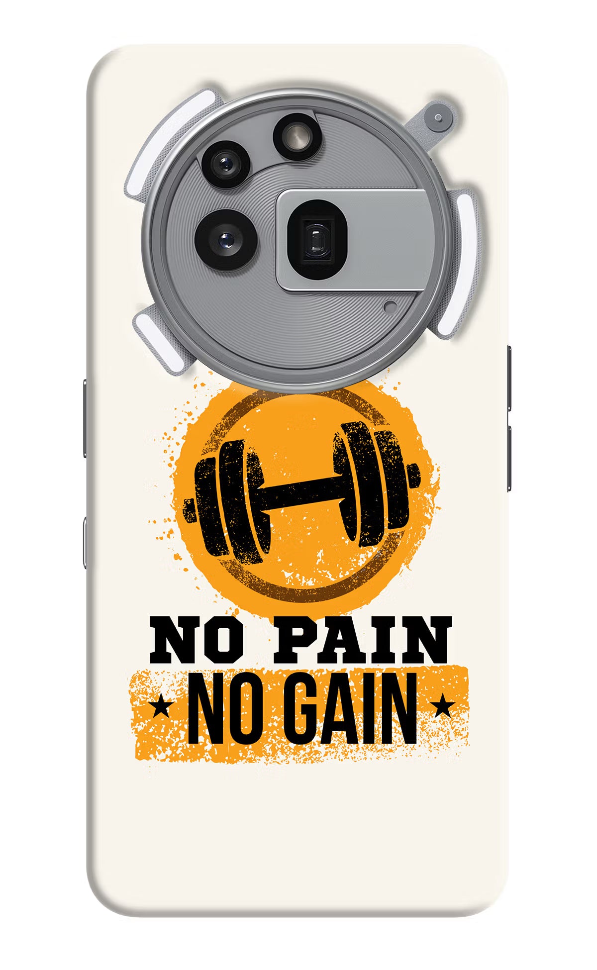 No Pain No Gain Nothing Phone 3a Pro Hard Case Back Cover by Casekaro