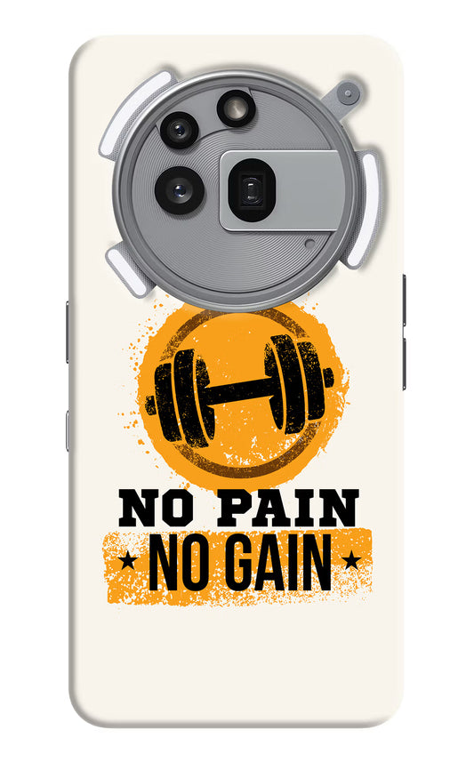 No Pain No Gain Nothing Phone 3a Pro Hard Case Back Cover by Casekaro