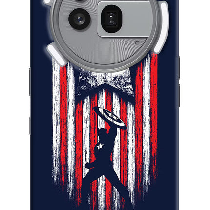 Captain America Marvel Art Nothing Phone 3a Pro Hard Case Back Cover by Casekaro