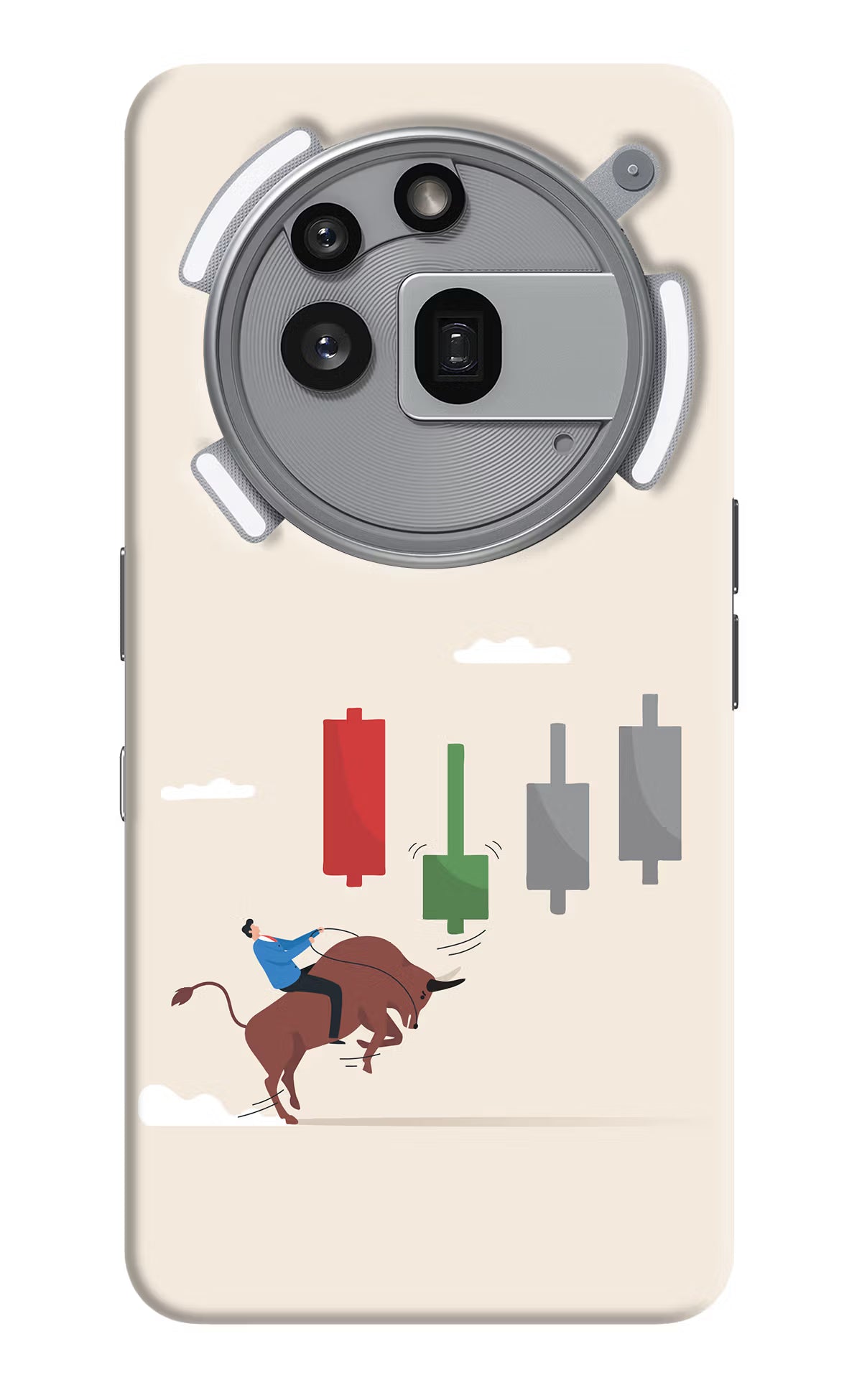 Bull Trading Momentum Nothing Phone 3a Pro Hard Case Back Cover by Casekaro