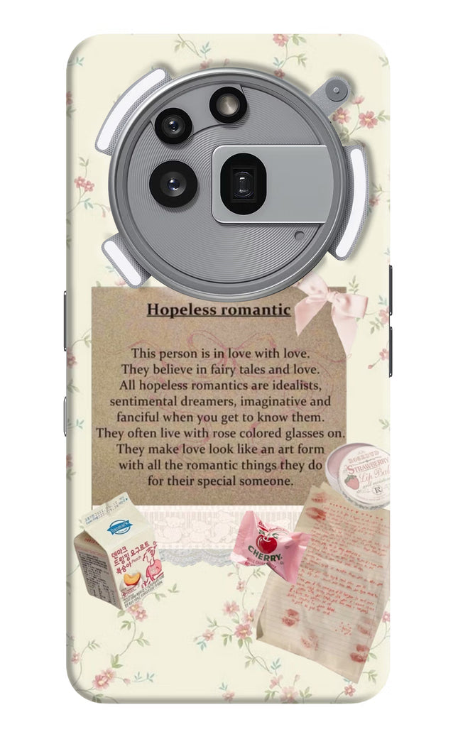 Hopeless Romantic Nothing Phone 3a Pro Hard Case Back Cover by Casekaro