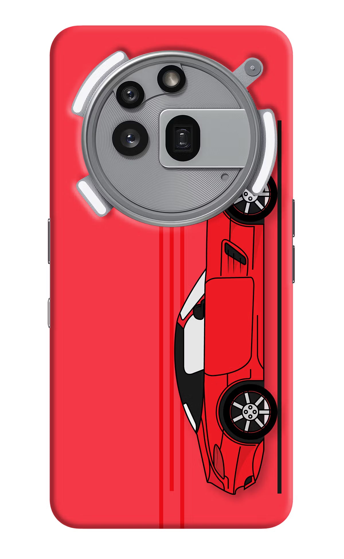 Red Velocity Nothing Phone 3a Pro Hard Case Back Cover by Casekaro