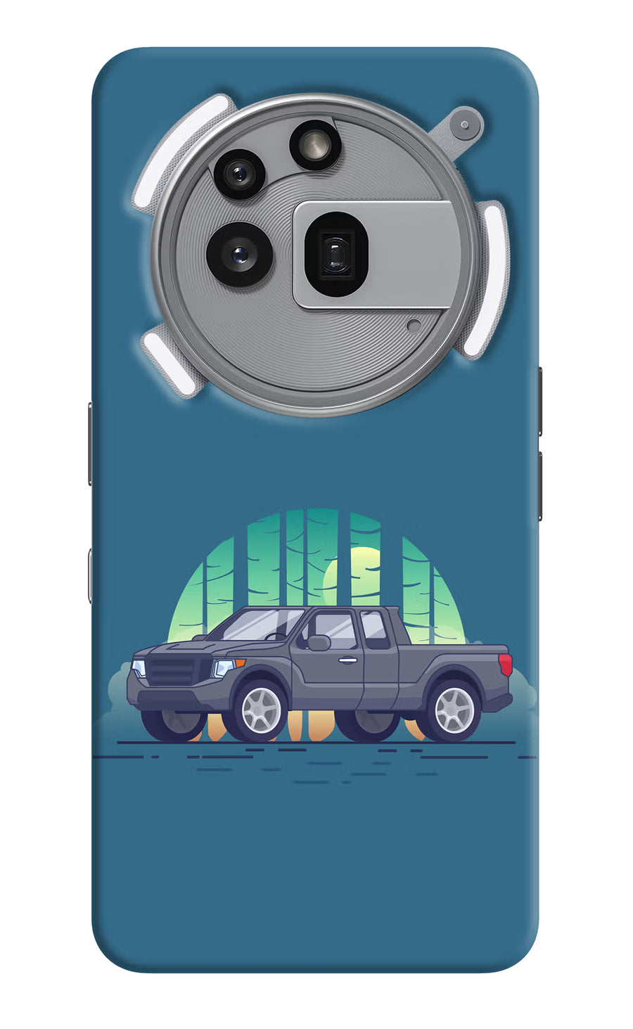 Retro Garage Vibe Nothing Phone 3a Pro Back Cover, Hard case