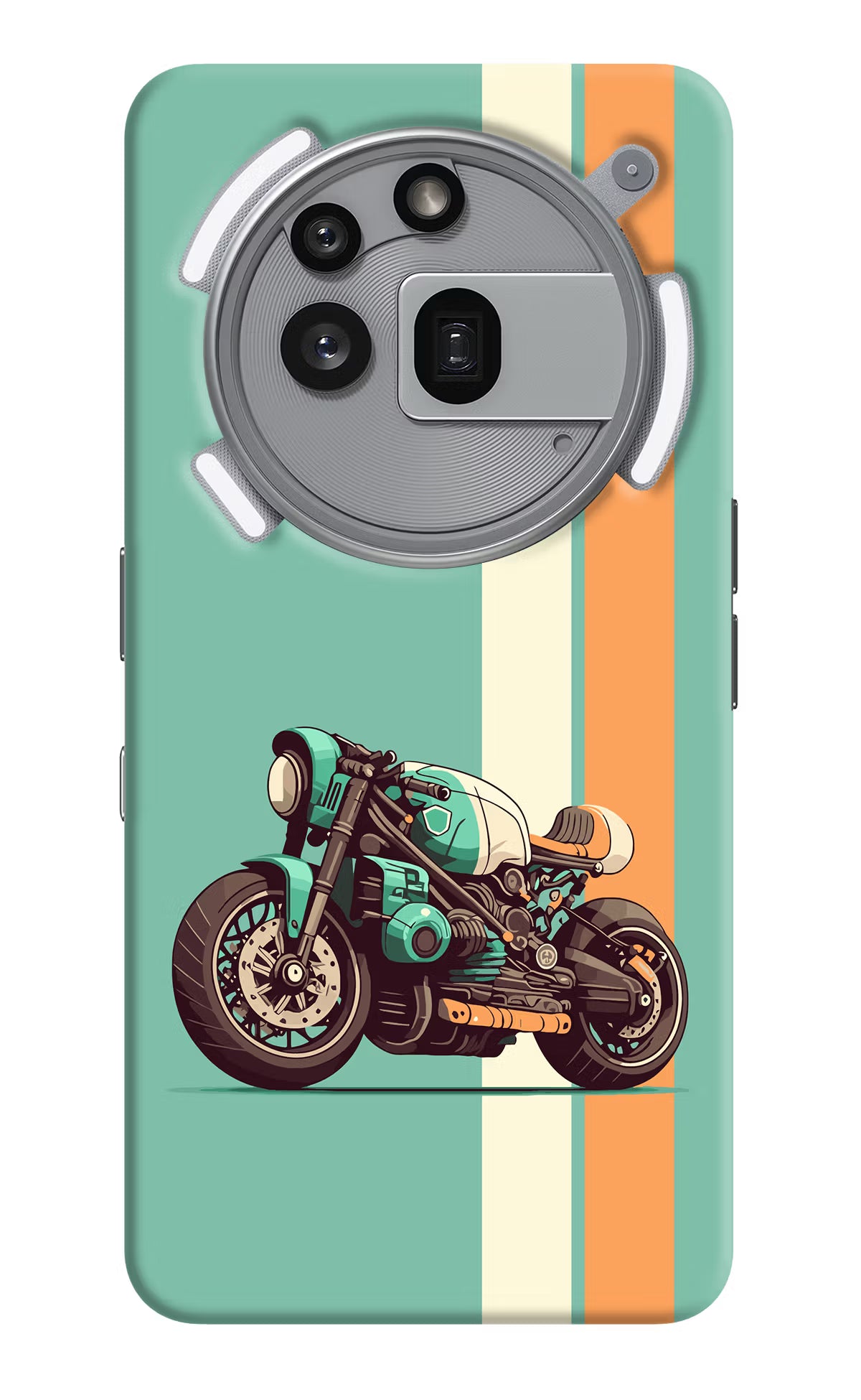 Striped Moto Drift Nothing Phone 3a Pro Hard Case Back Cover by Casekaro