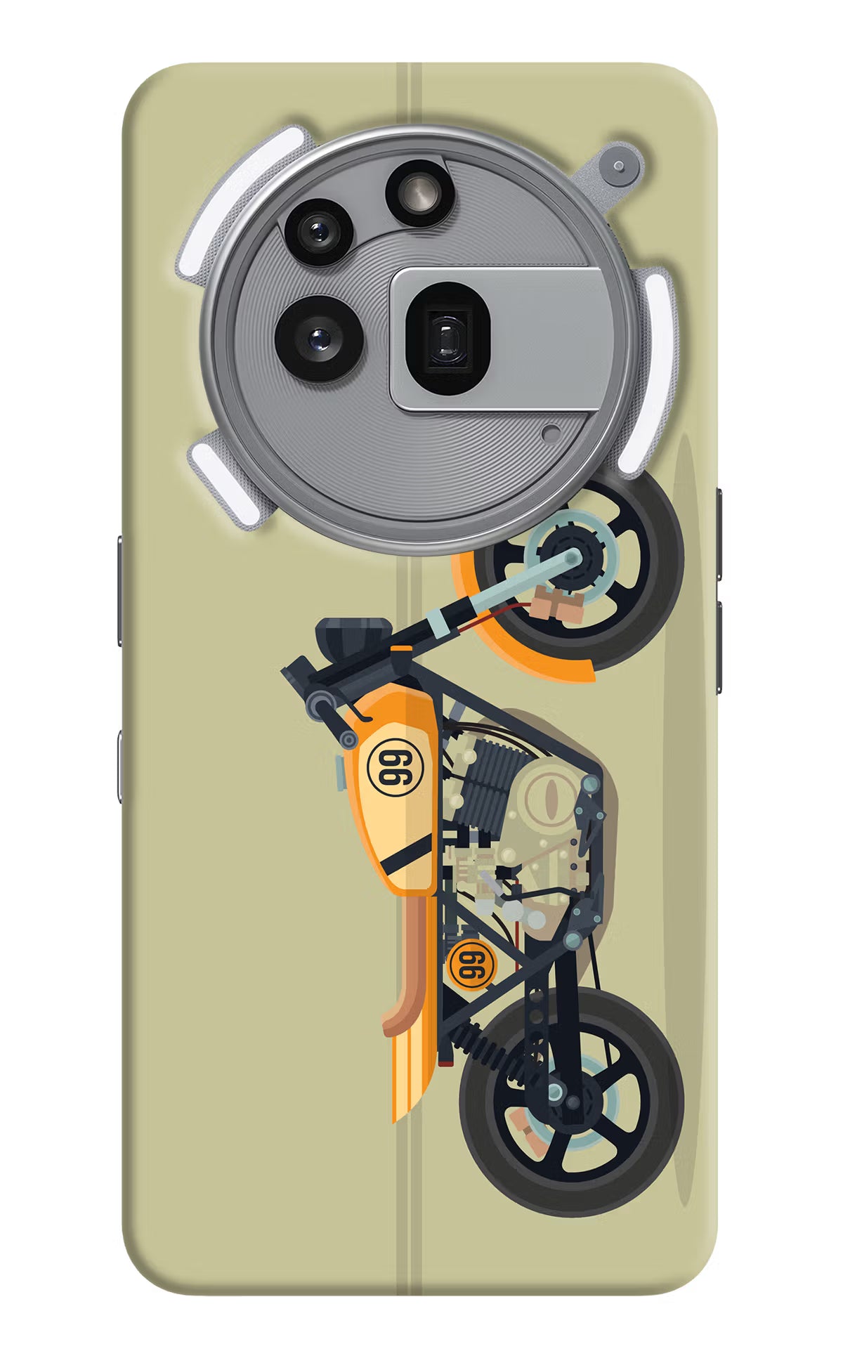 Vertical Speedster Nothing Phone 3a Pro Hard Case Back Cover by Casekaro