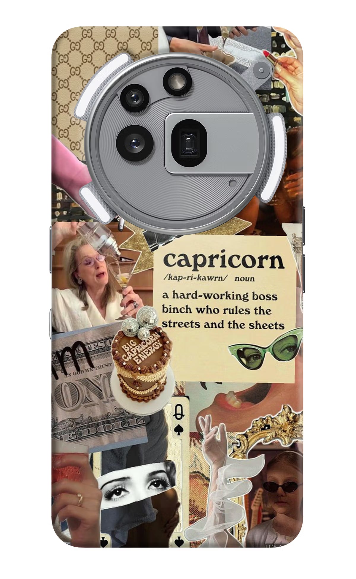 Capricorn Zodiac Nothing Phone 3a Pro Hard Case Back Cover by Casekaro