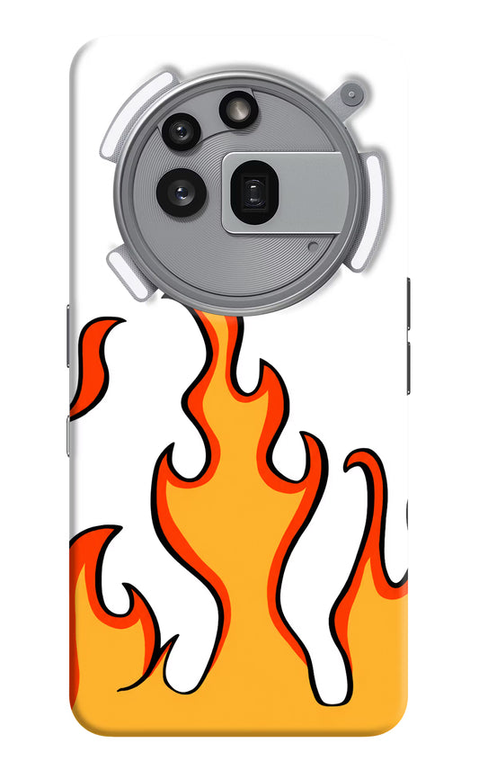 Fired Up – White Nothing Phone 3a Pro Hard Case Back Cover by Casekaro