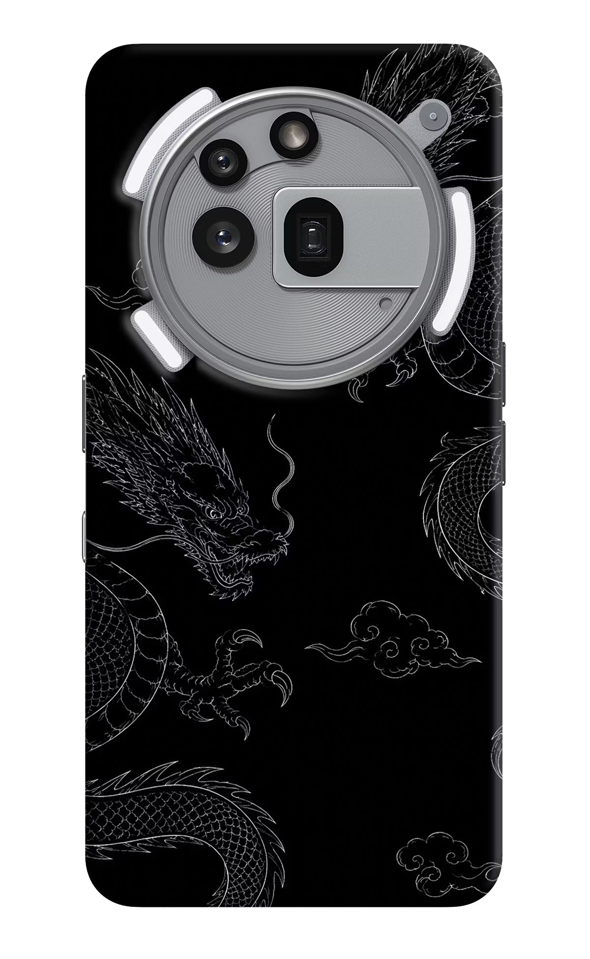 Twin Dragons Nothing Phone 3a Pro Hard Case Back Cover by Casekaro